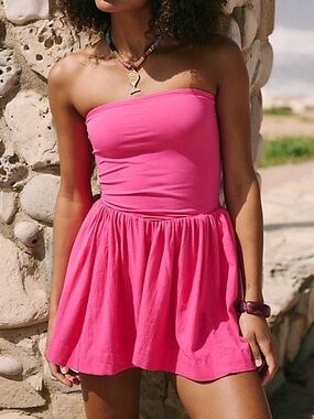 NWT Free People Onda Drop Waist Tube Mini Dress
